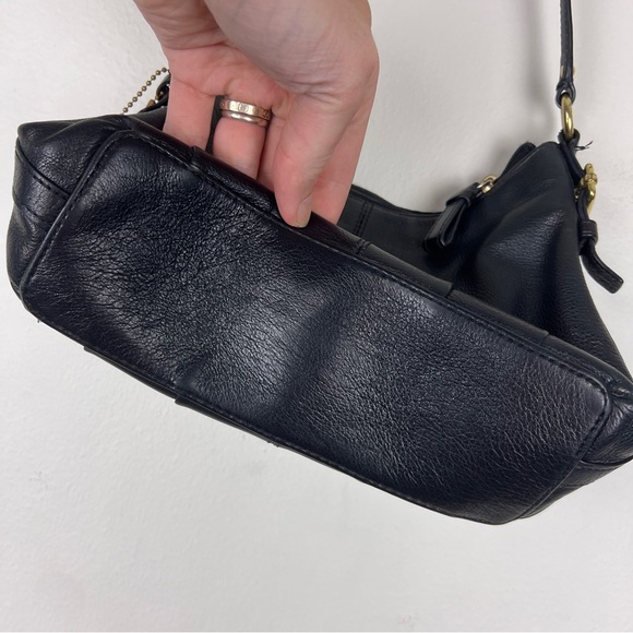 Coach Small Top Handle Leather Hobo Bag - Picture 4 of 8